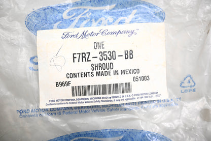 New OEM Ford F7RZ-3530-BB, 97BB-3530-BBW Steering Column Shroud NOS