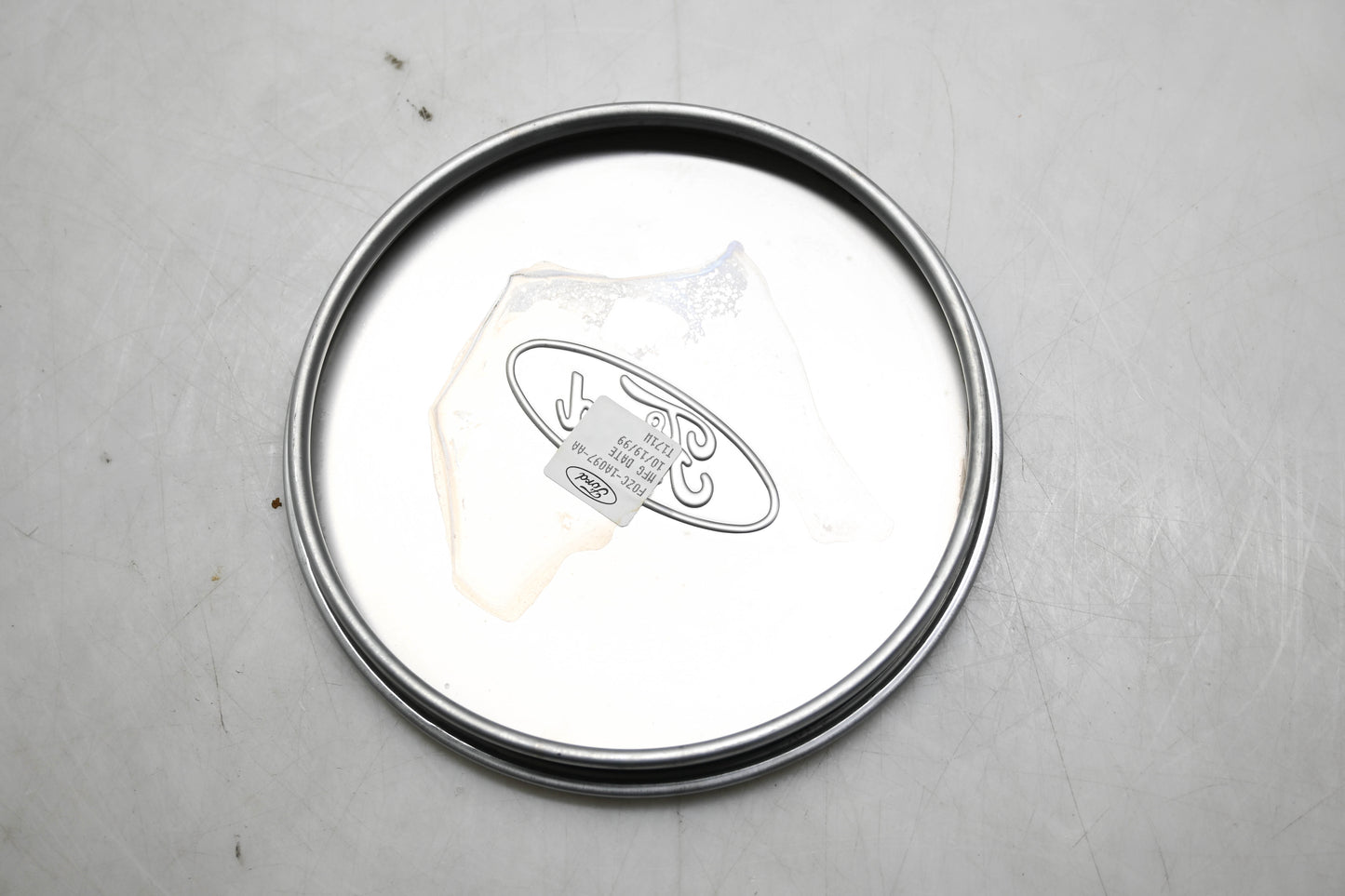 New OEM Ford F0ZZ-1130-A, FZ0ZC-1A097-AA Chrome Center Cap NOS