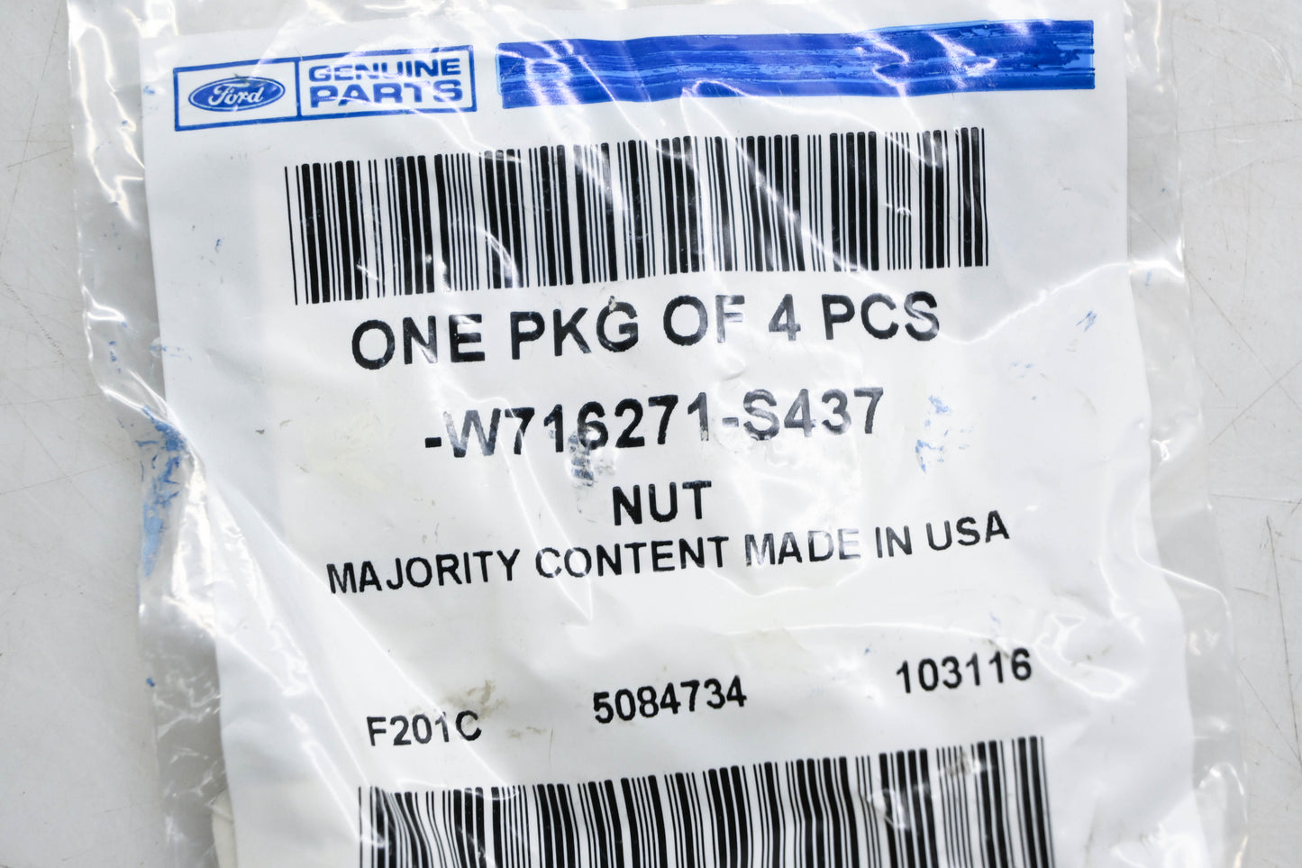New OEM Ford W716271-S437 Turbocharger Nuts Qty 4 NOS
