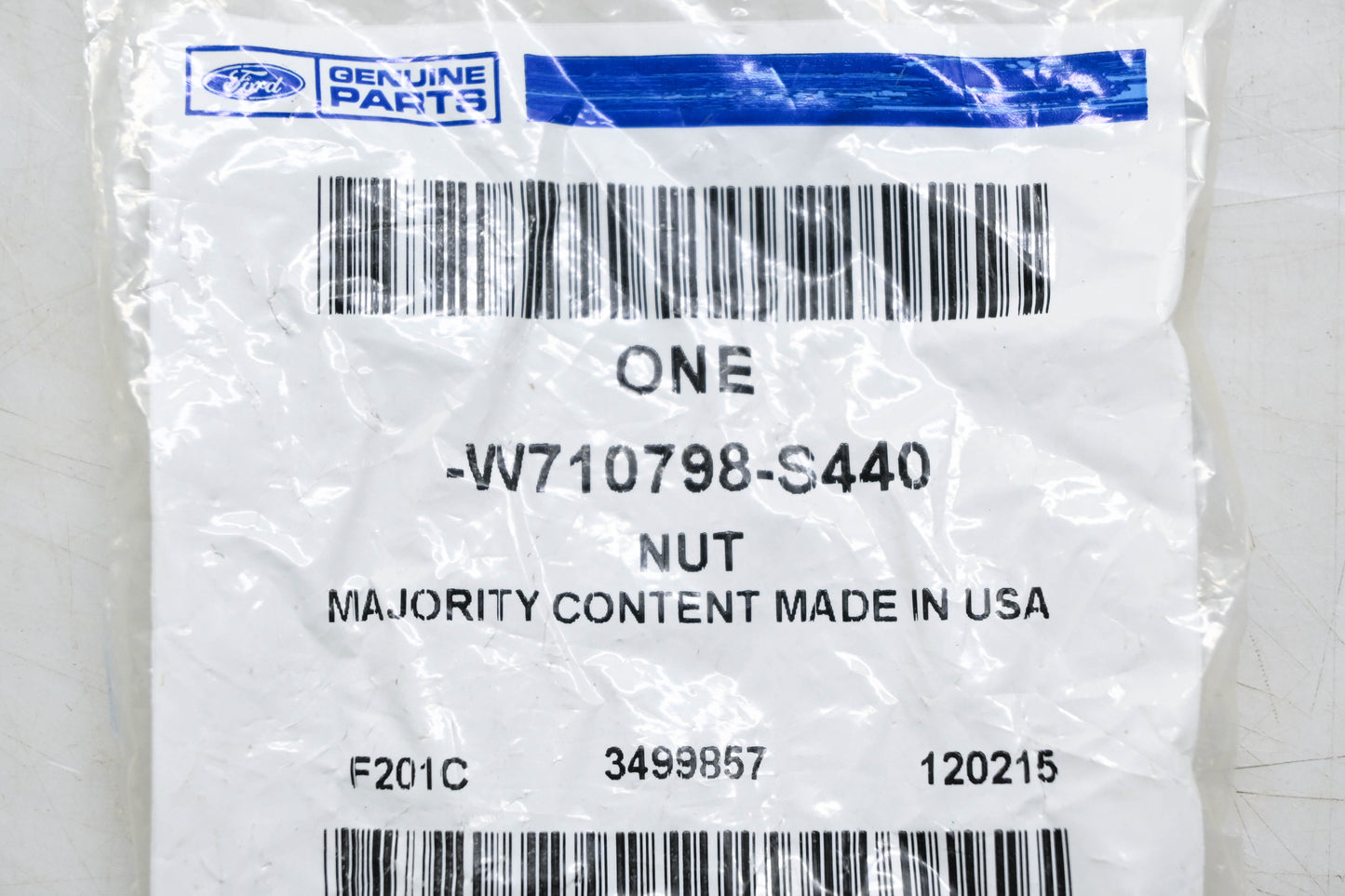 New OEM Ford W710798-S440 Adjusting Screw Nut NOS