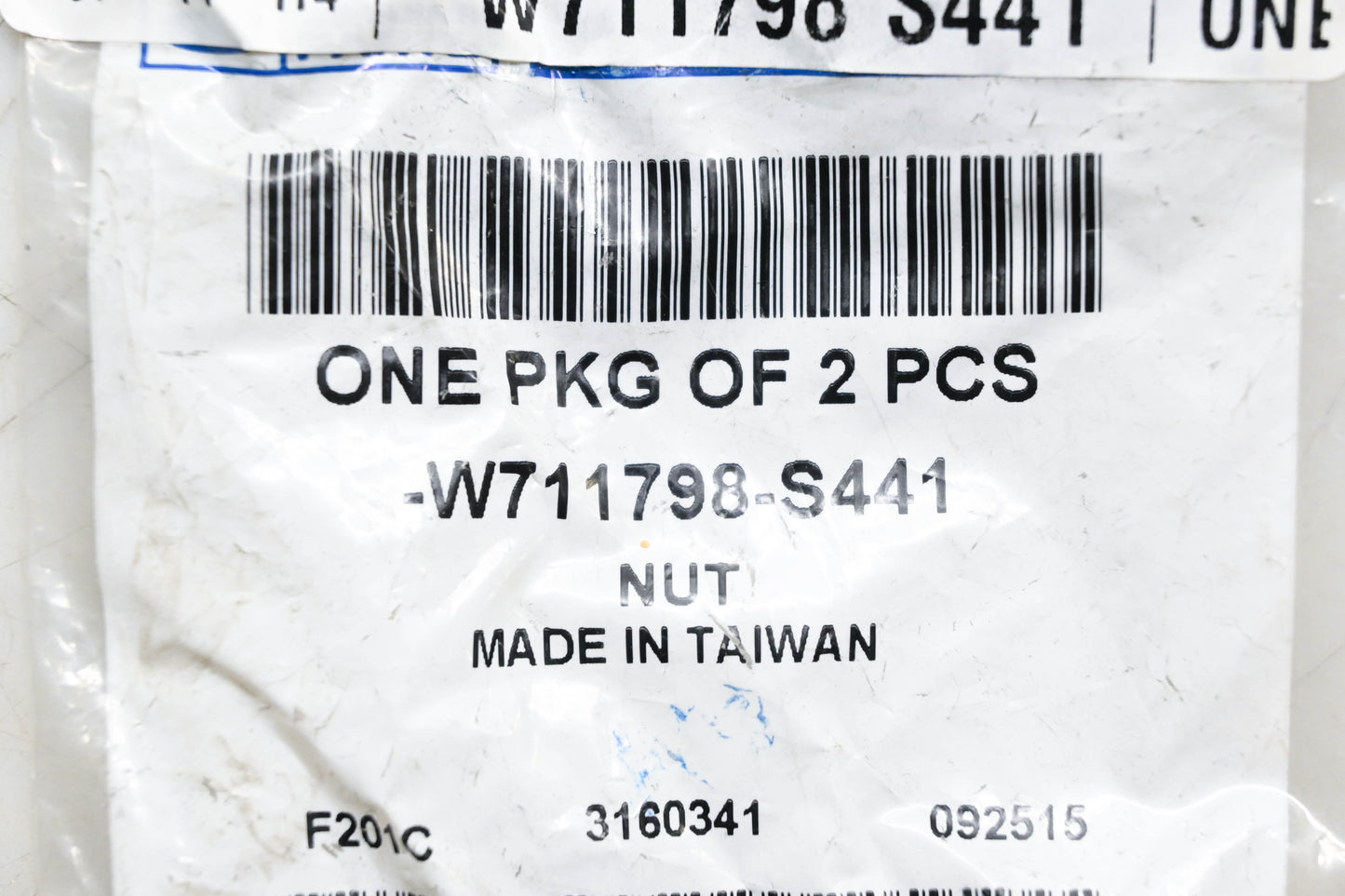 New OEM Ford W711798-S441 Lower Control Arm Nuts Qty 2 NOS