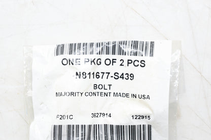 New OEM Ford N811677-S439 Control Arm Bolts Qty 2 NOS