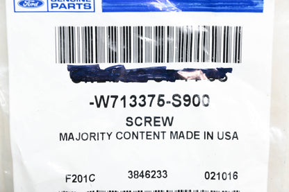 New OEM Ford W713375-S900 Fender Liner Screw NOS