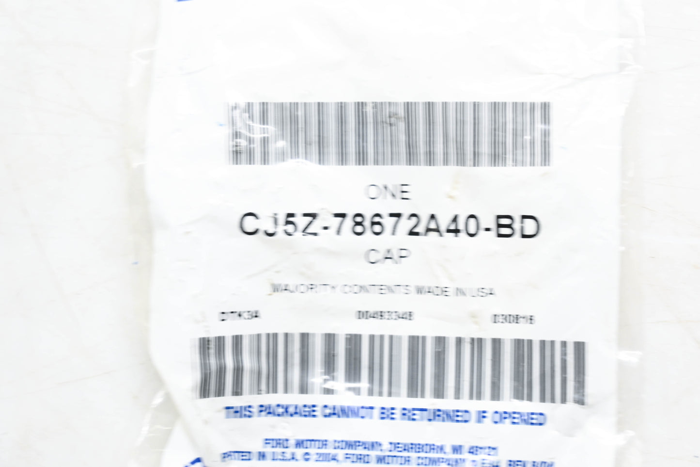 New OEM Ford CJ5Z-78672A40-BD Trim Cap NOS