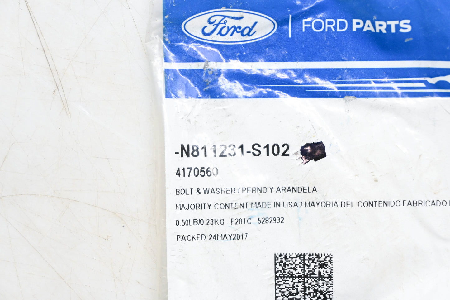 New OEM Ford N811231-S102 Hex Head Bolt & Washer NOS