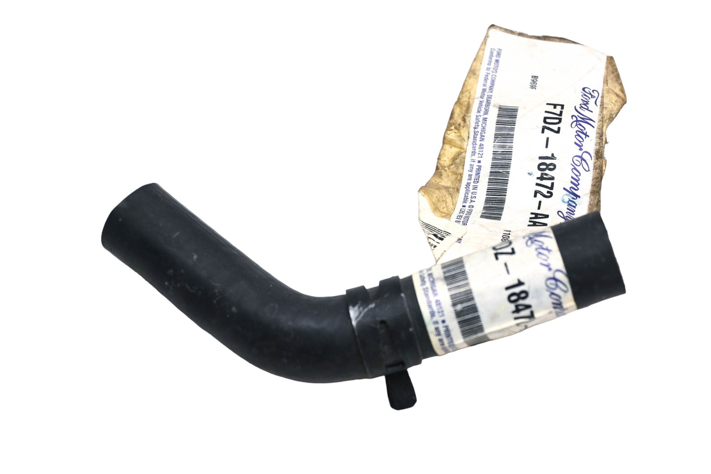 New OEM Ford F7DZ-18472-AA Water Heater Coolant Hose NOS