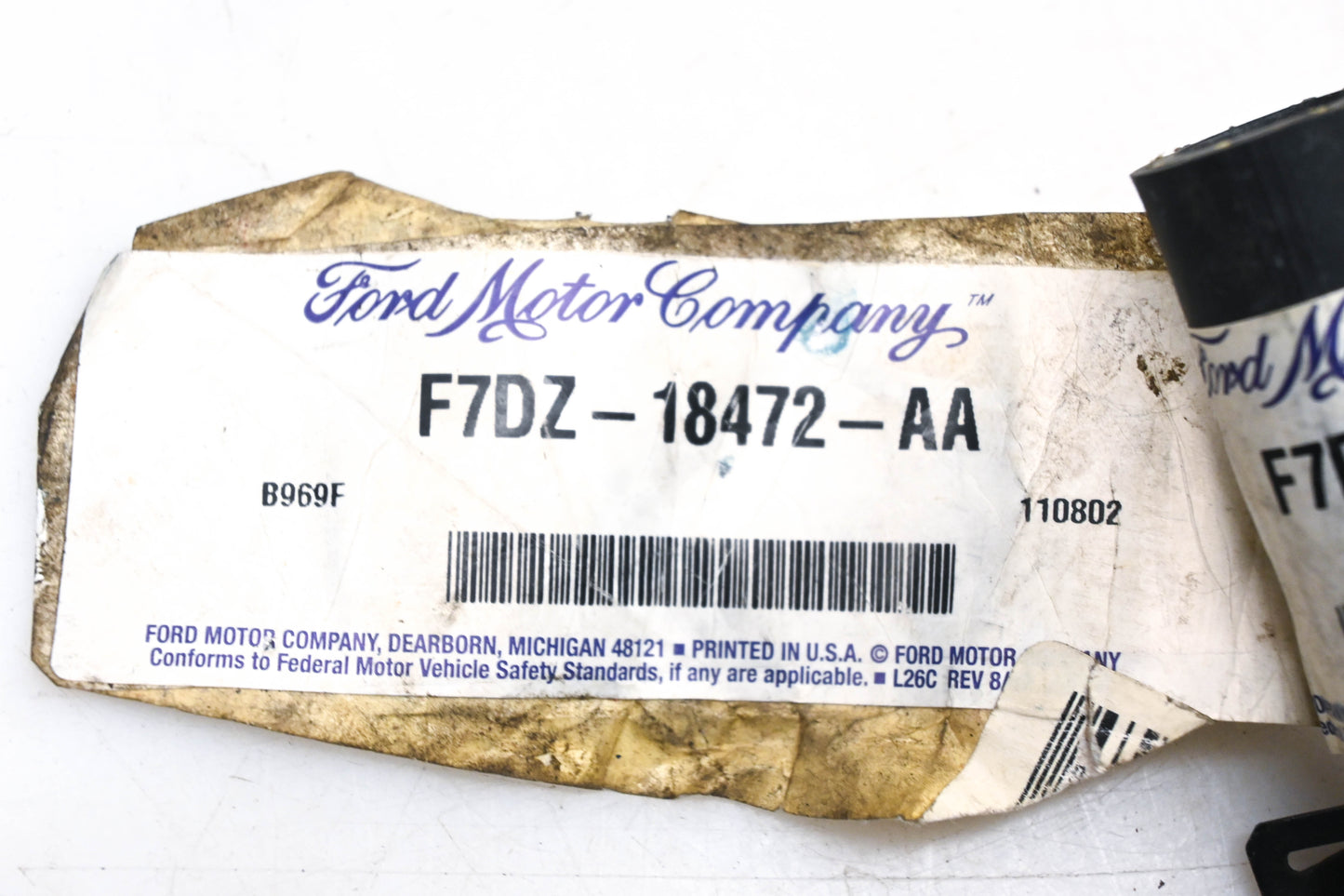 New OEM Ford F7DZ-18472-AA Water Heater Coolant Hose NOS