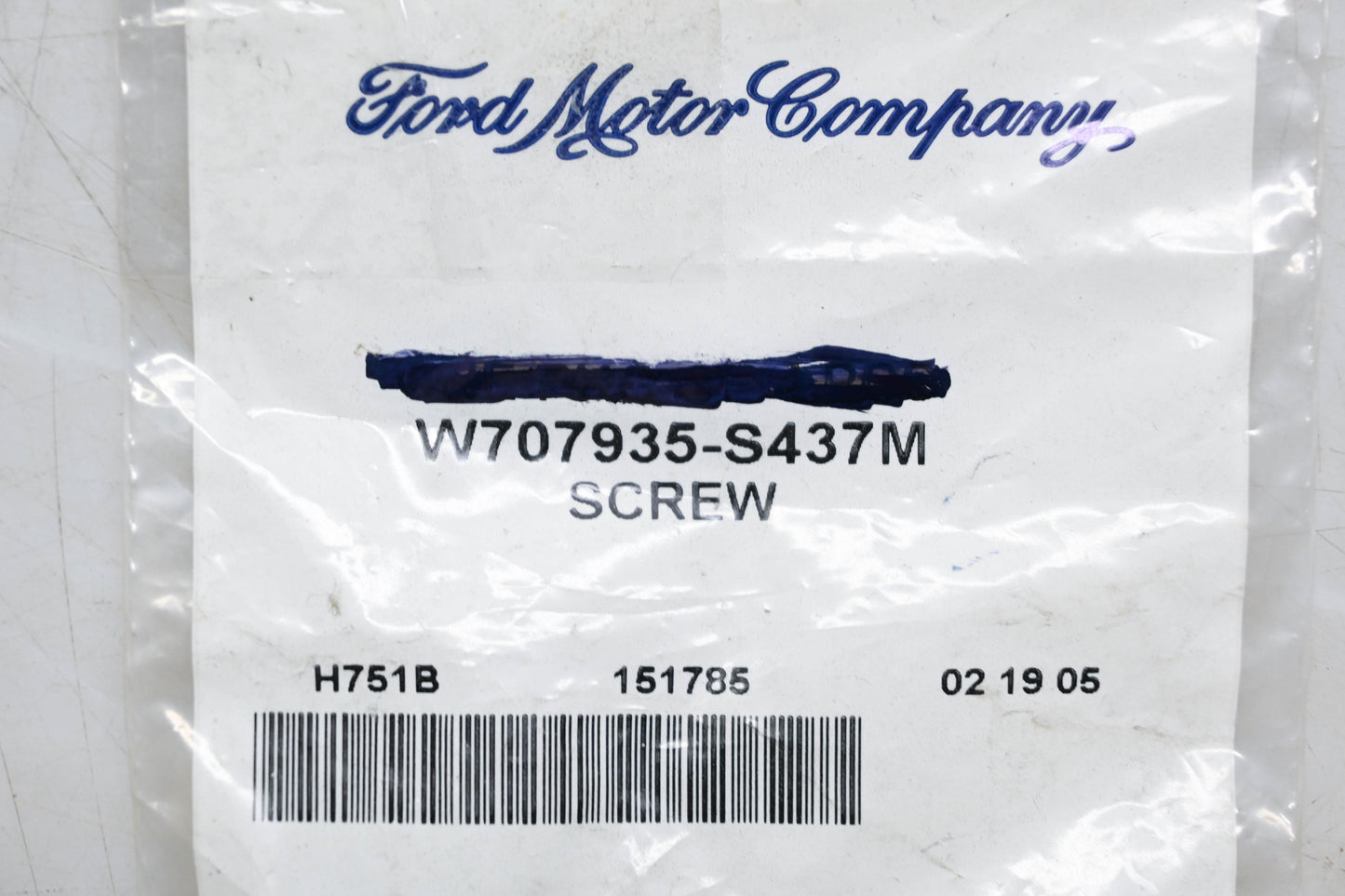 New OEM Ford W707935-S437M Hex Head Screws Qty 3 NOS