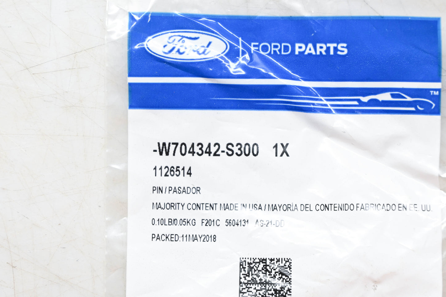 New OEM Ford W704342-S300 License Plate Bracket Rivet NOS