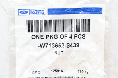 New OEM Ford W713652-S439 Hex Flange Nuts Qty 4 NOS