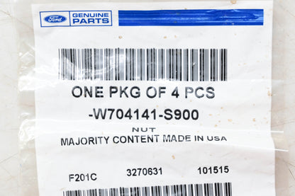 New OEM Ford W704141-S900 Hex Flange Nuts Qty 4 NOS