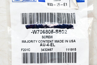 New OEM Ford W706805-S902 Fender Liner Screw NOS