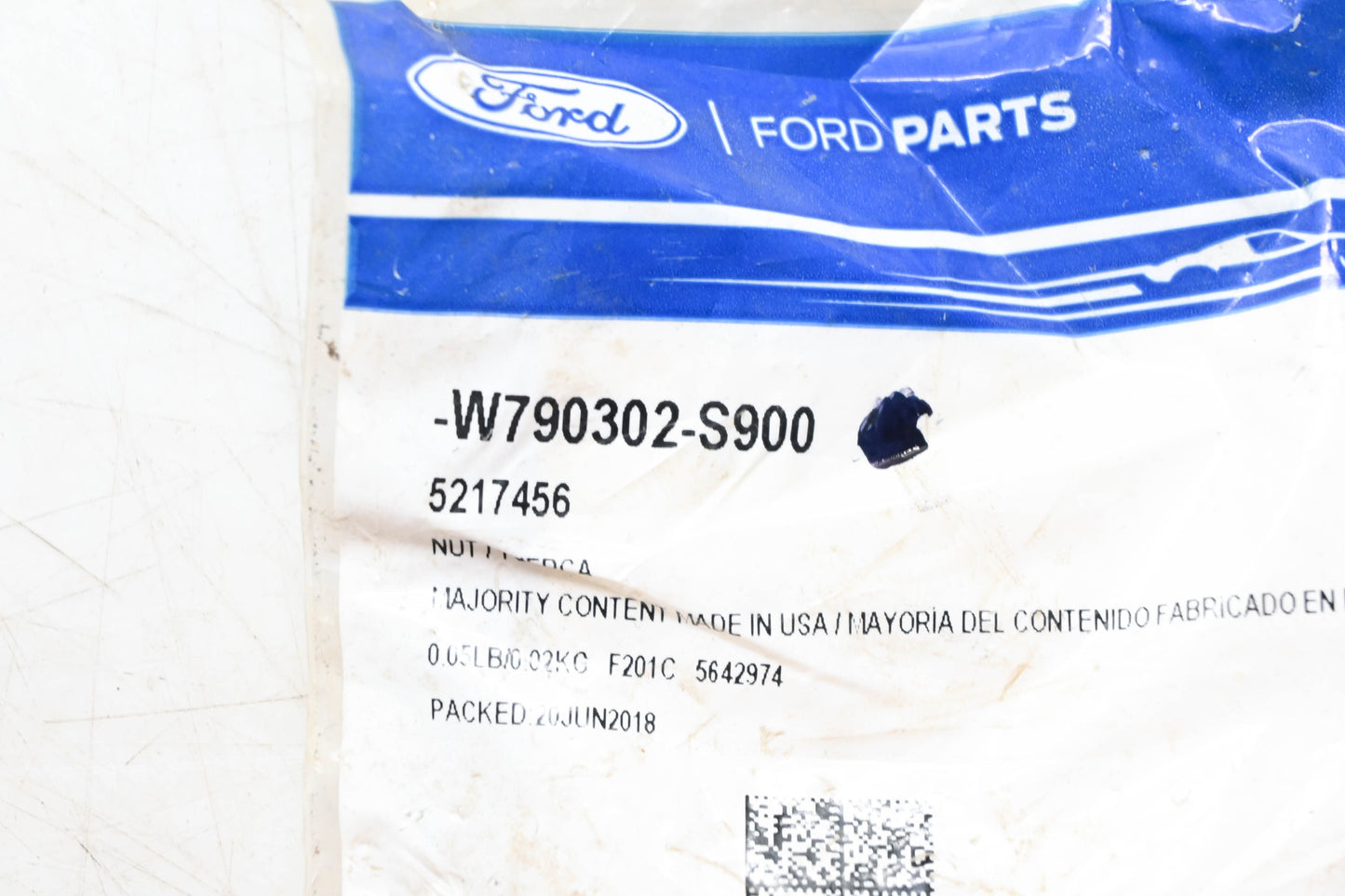 New OEM Ford W790302-S900 Bumper Cover Spring Nut NOS