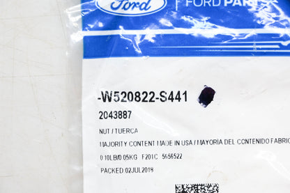 New OEM Ford W520822-S441 Retainer Nut NOS