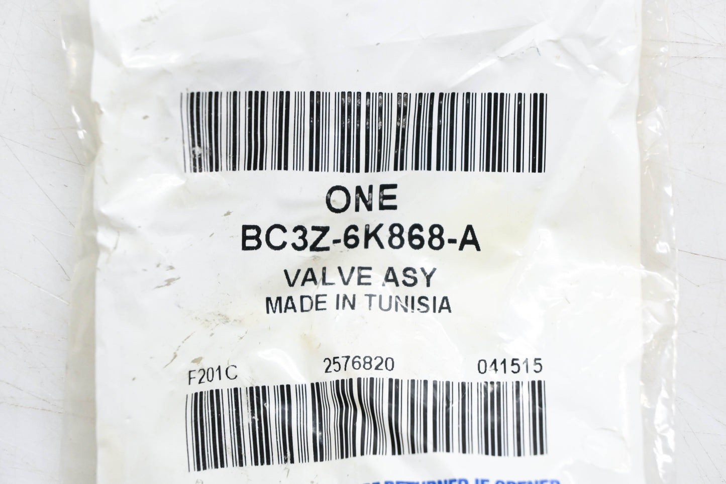 New OEM Ford BC3Z-6K868-A Valve Assembly NOS