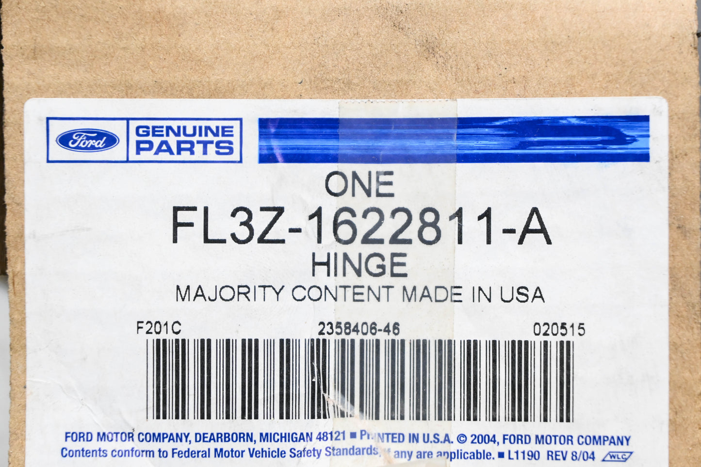 New OEM Ford FL3Z-1622811-A Front Door Hinge NOS