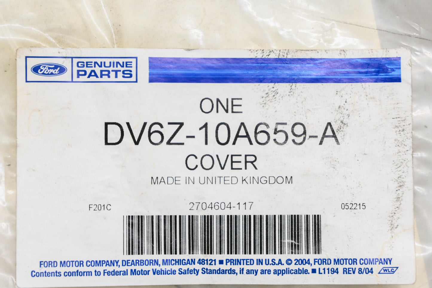 New OEM Ford DV6Z-10A659-A Battery Front Cover NOS