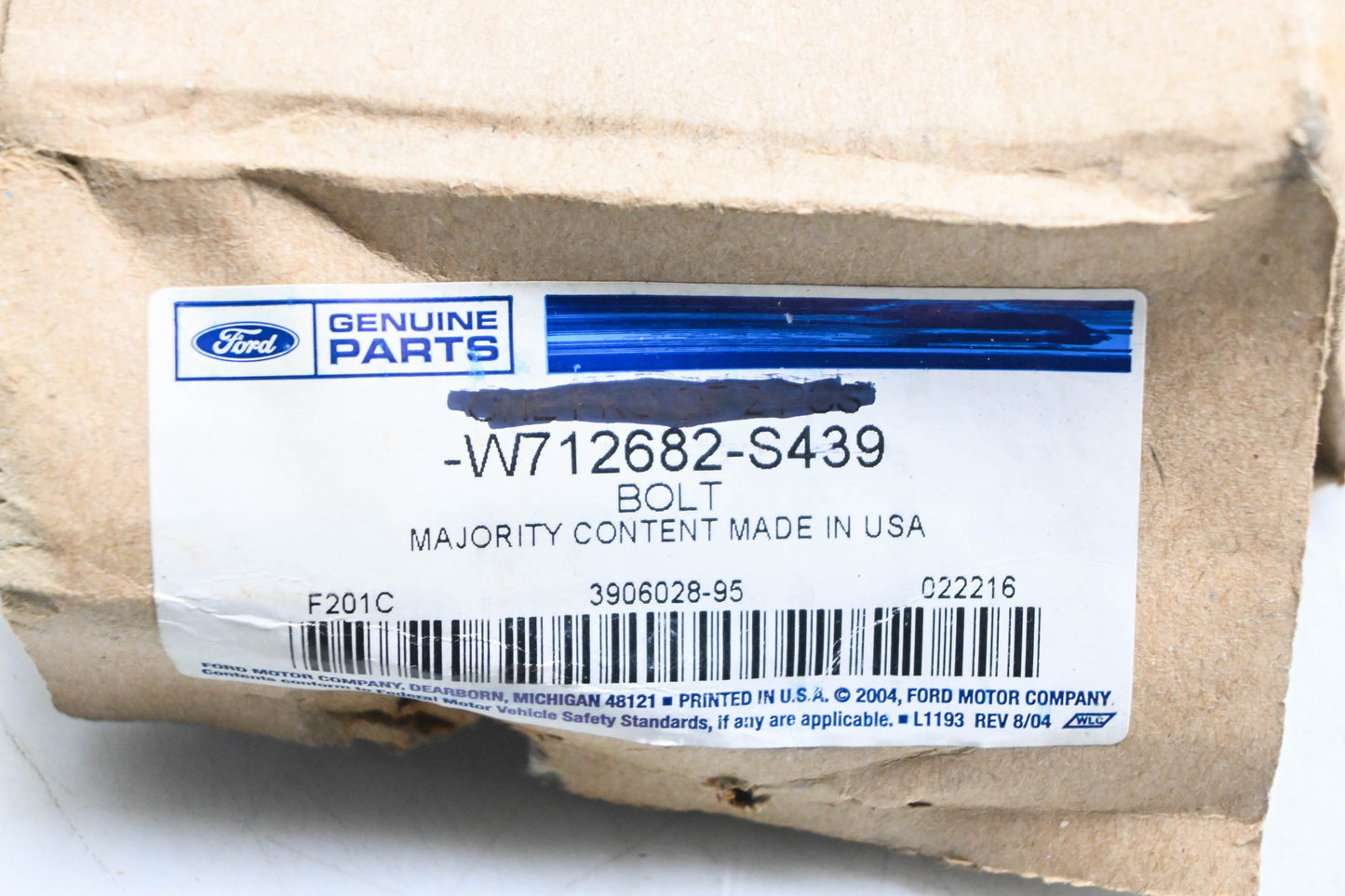 New OEM Ford W712682-S439 Shock Mount Bolt NOS