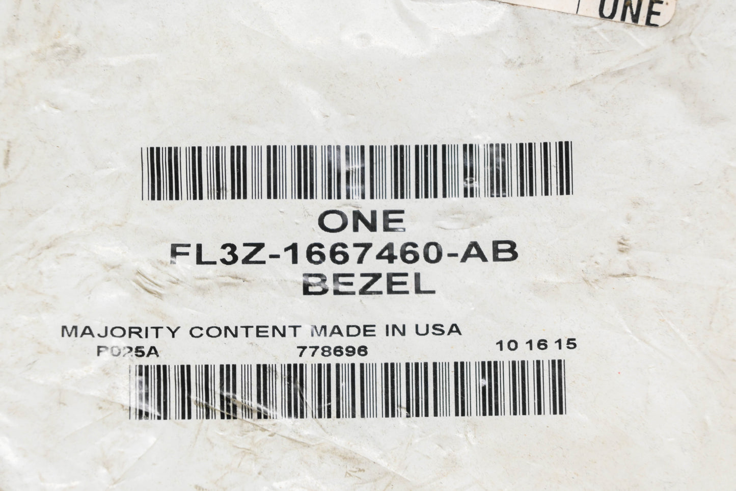 New OEM Ford FL3Z-1667460-AB Folding Seat Latch Release Bezel NOS