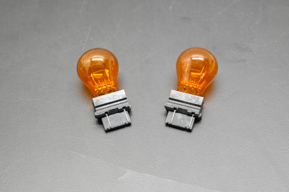 Sylvania 3757A Amber Turn Signal Bulbs Qty 2 NOS