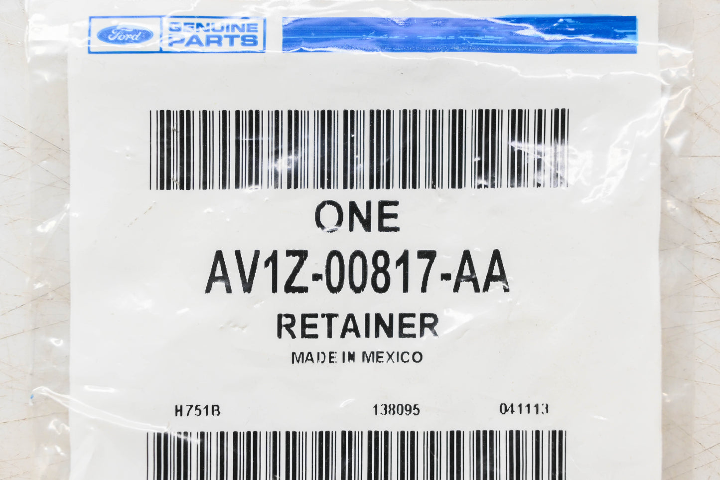 New OEM Ford AV1Z-00817-AA Weatherstrip Retainer NOS