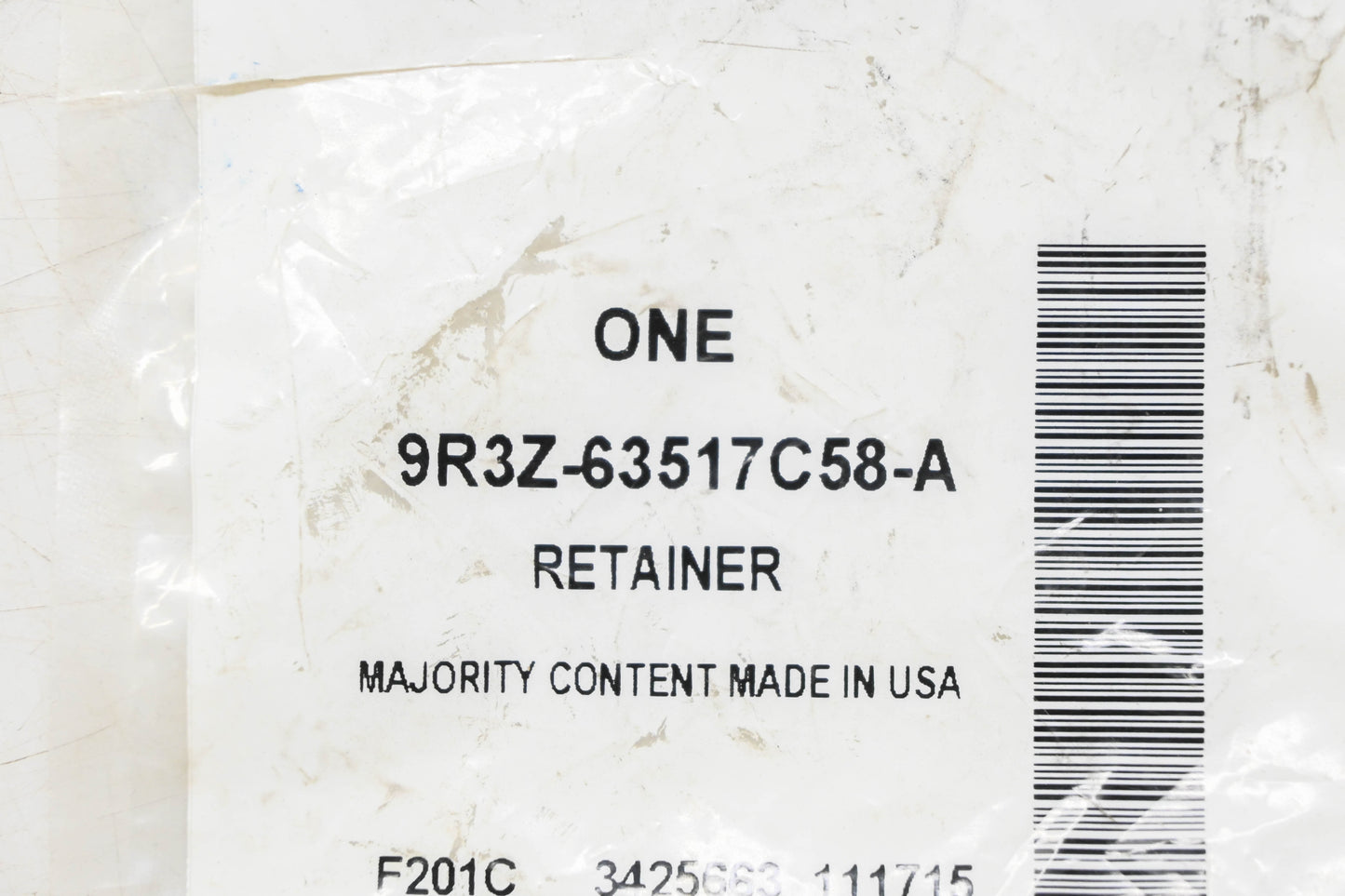 New OEM Ford 9R3Z-63517C58-A Cowl Grille Retainer NOS