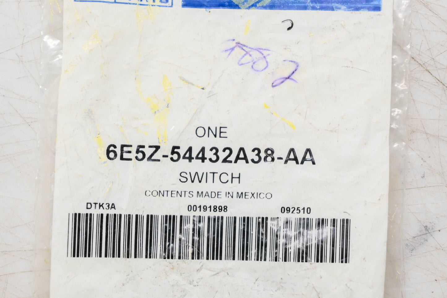 New OEM Ford 6E5Z-54432A38-AA Trunk Lid Lock Release Switch NOS