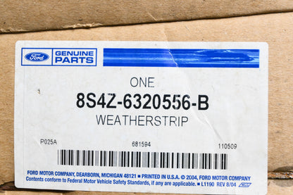 New OEM Ford 8S4Z-6320556-B Run Weatherstrip NOS