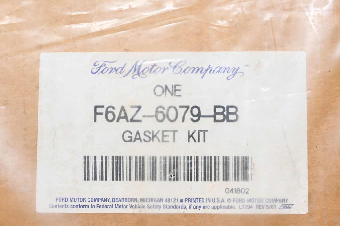 New OEM Ford F6AZ-6079-BB Top End Gasket & Seal Kit NOS