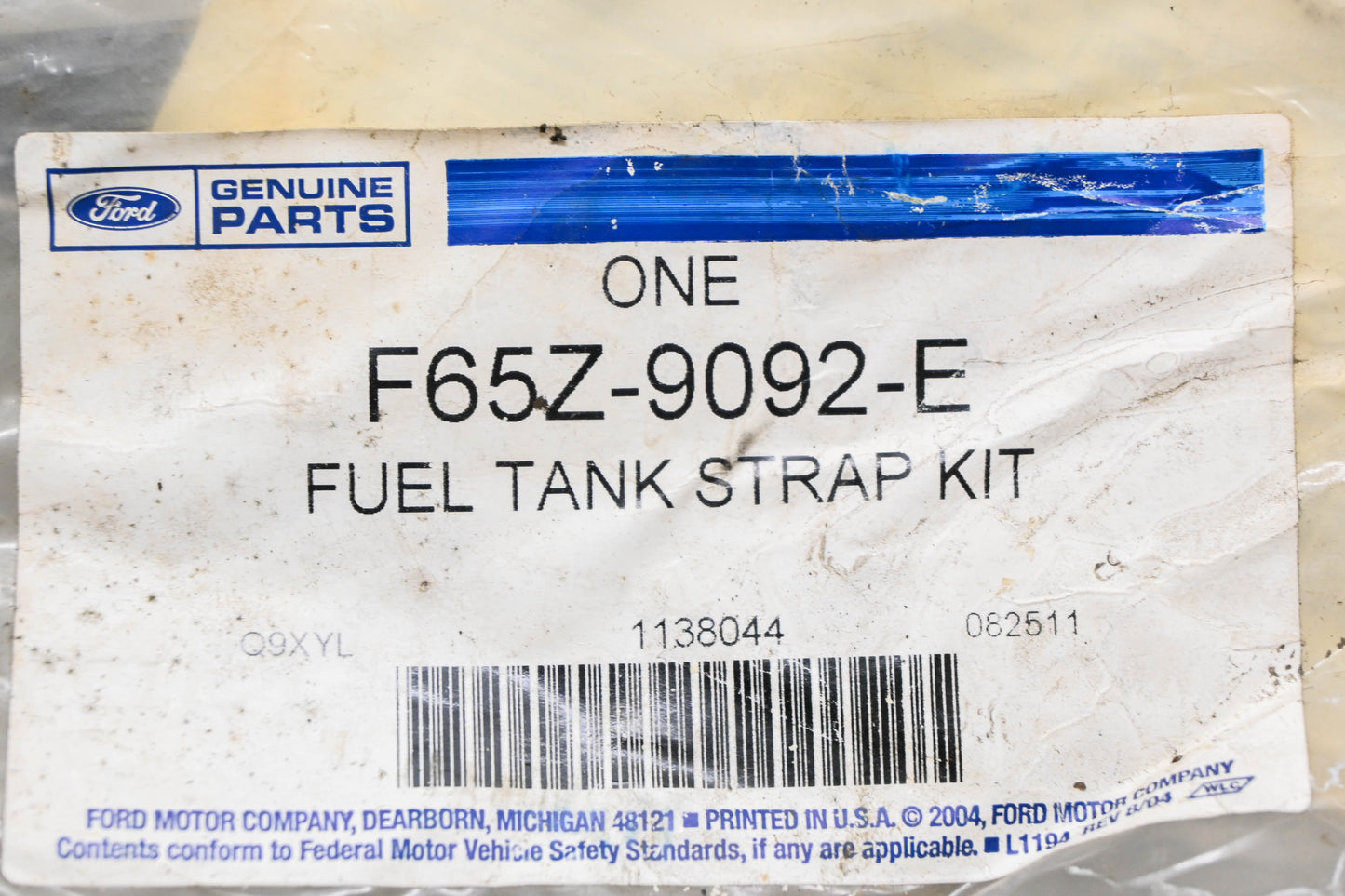 New OEM Ford F65Z-9092-E Fuel Tank Strap Kit NOS