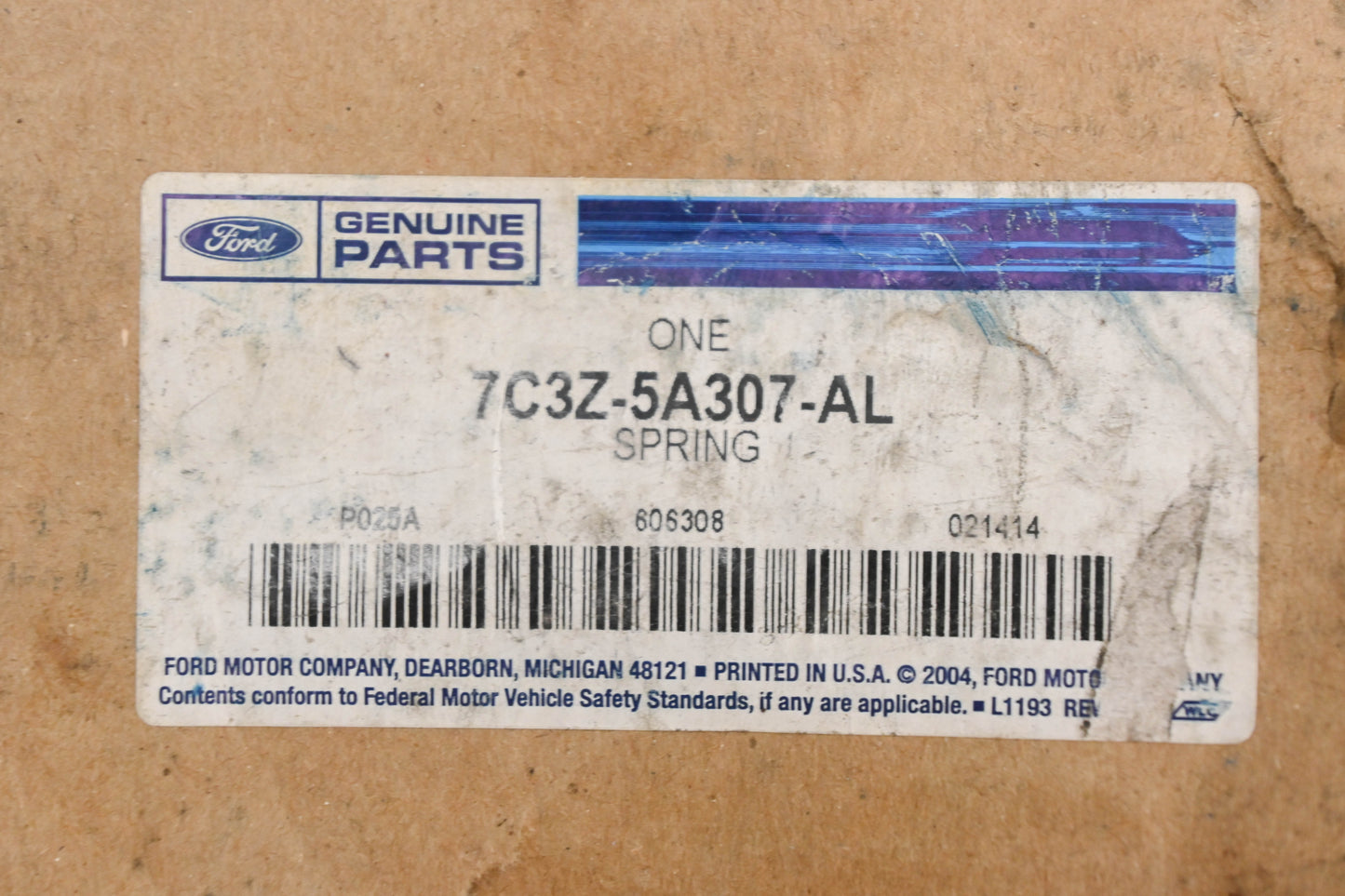 New OEM Ford 7C3Z-5A307-AL Left Coil Spring Insulator NOS