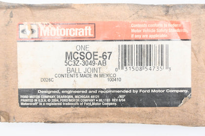 New OEM Motorcraft MCSOE-67, 5C3Z-3049-AB Ball Joint NOS