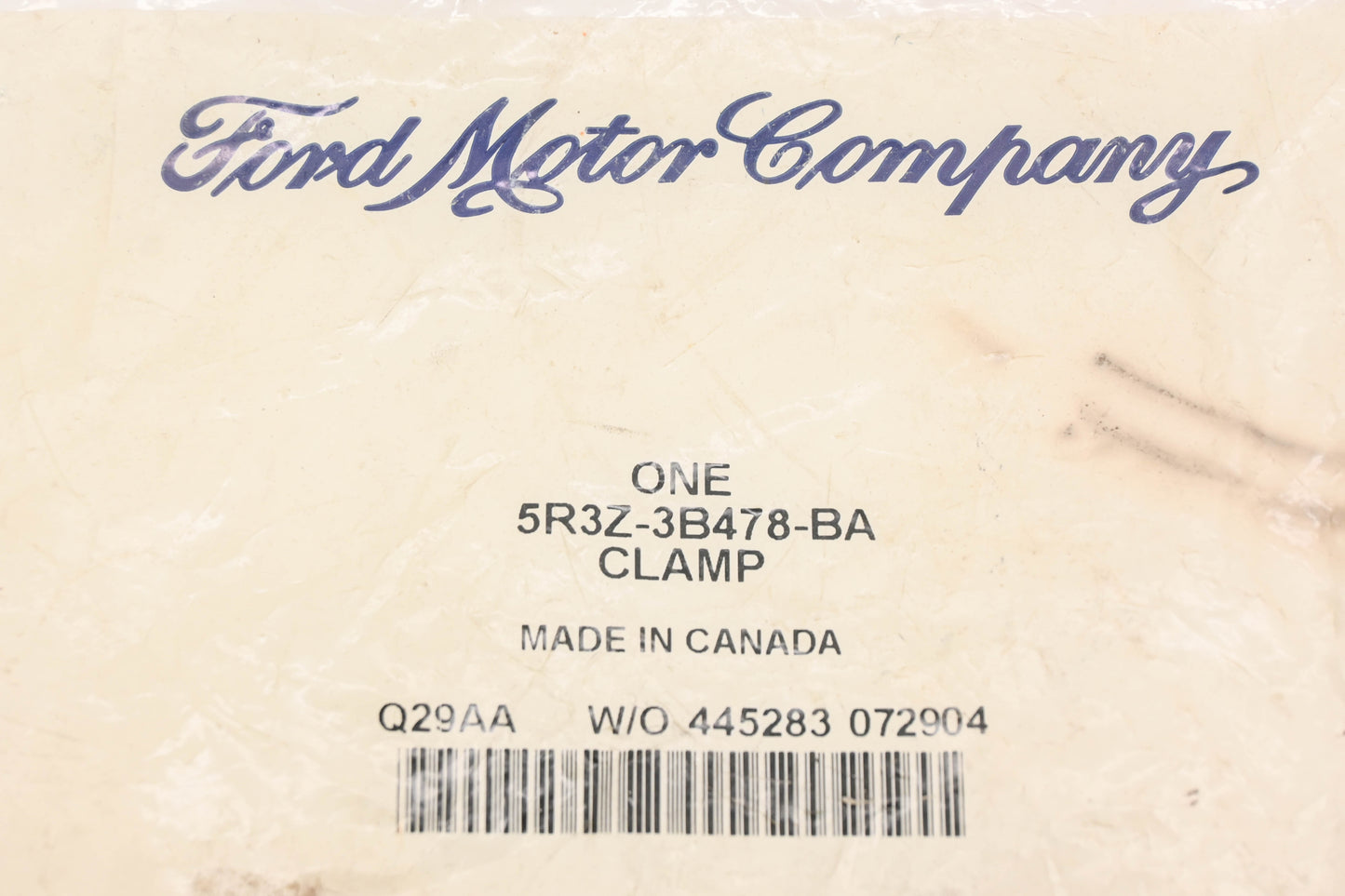 New OEM Ford 5R3Z-3B478-BA Clamp NOS