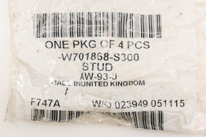 New OEM Ford W701868-S300 Studs Qty 4 NOS