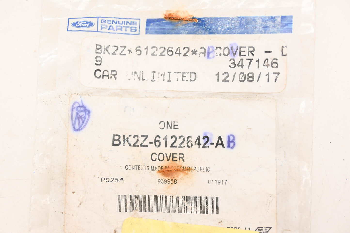 New OEM Ford BK2Z-6122642-A, BK2Z-6122642-AB Door Handle Cap NOS