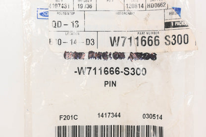 New OEM Ford W711666-S300 Grille Rivet Pin NOS