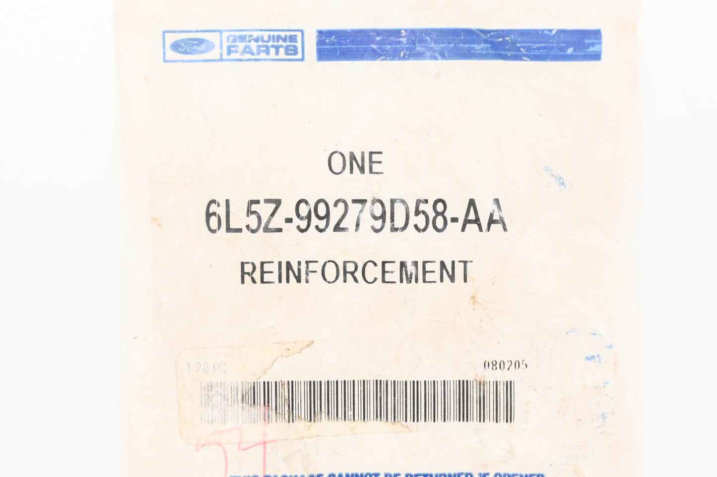 New OEM Ford 6L5Z-99279D58-AA Reinforcement Plate NOS