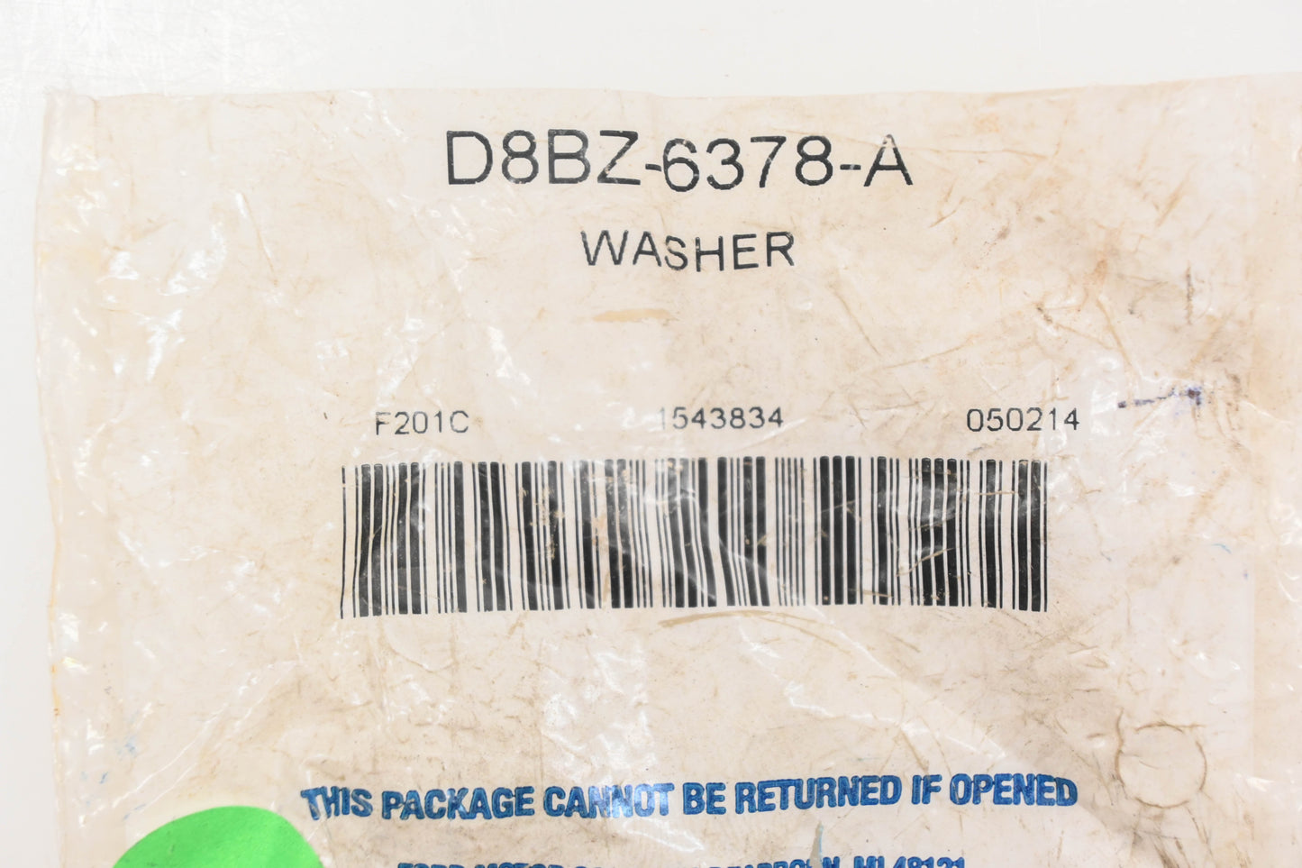 New OEM Ford D8BZ-6378-A Washer NOS