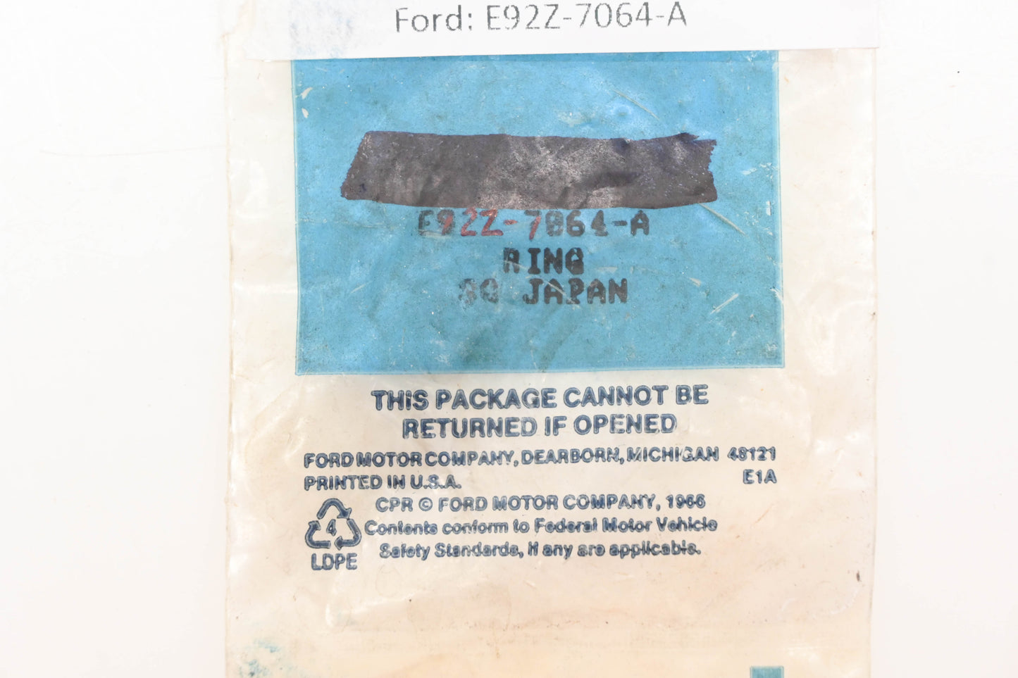 New OEM Ford E92Z-7064-A Snap Ring NOS