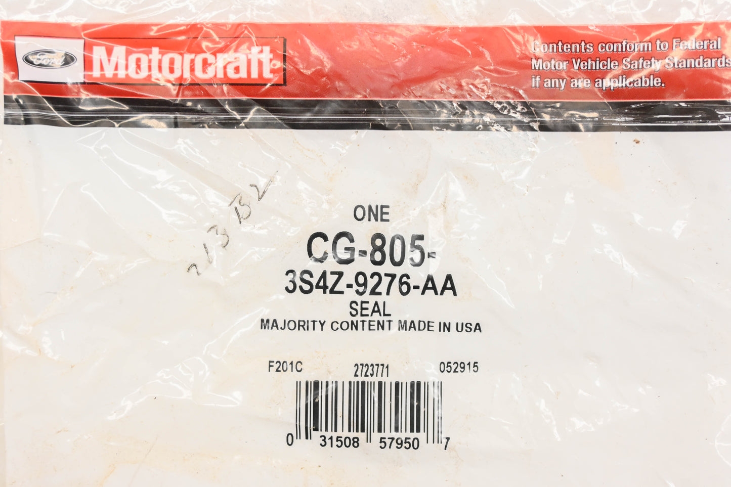 New OEM Motorcraft CG-805, 3S4Z-9276-AA Fuel Tank Pump Seal NOS