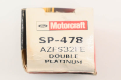New OEM Motorcraft SP478, AZFS32FE, SP-478 Platinum Spark Plugs Qty 4 NOS
