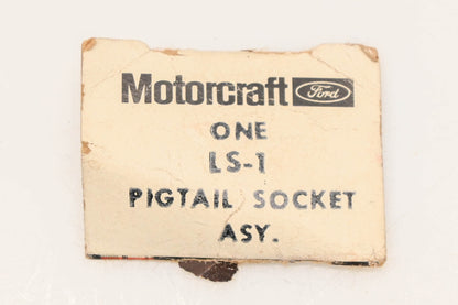 New OEM Motorcraft LS-1 Pigtail Socket Assembly NOS