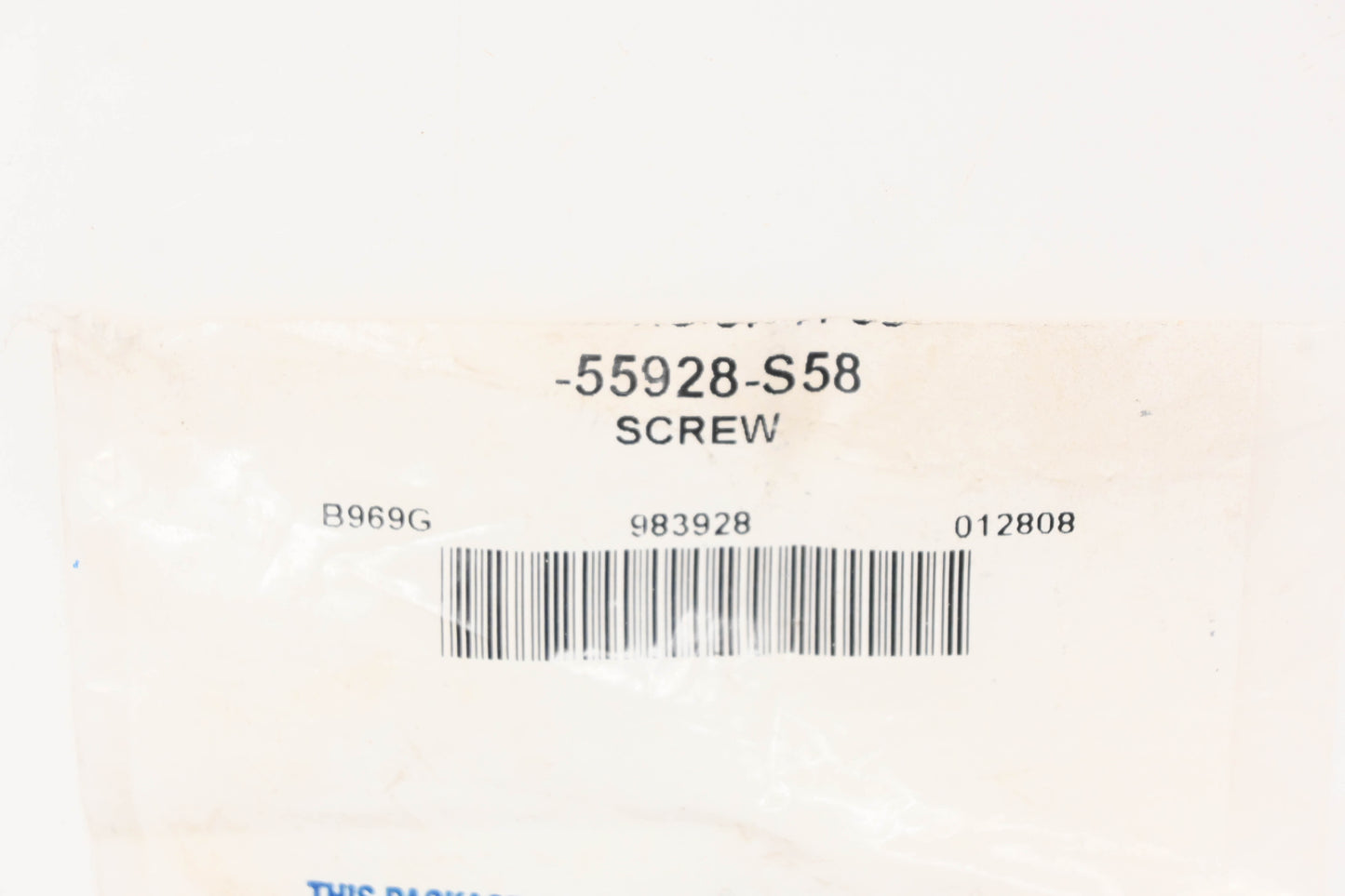 New OEM Ford 55928-S58 Self Tapping Screw NOS