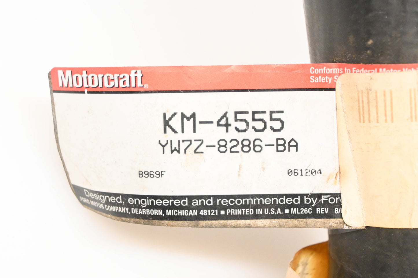 New OEM Motorcraft KM-4555, YW7Z-8286-BA, KM4555 Radiator Coolant Hose NOS