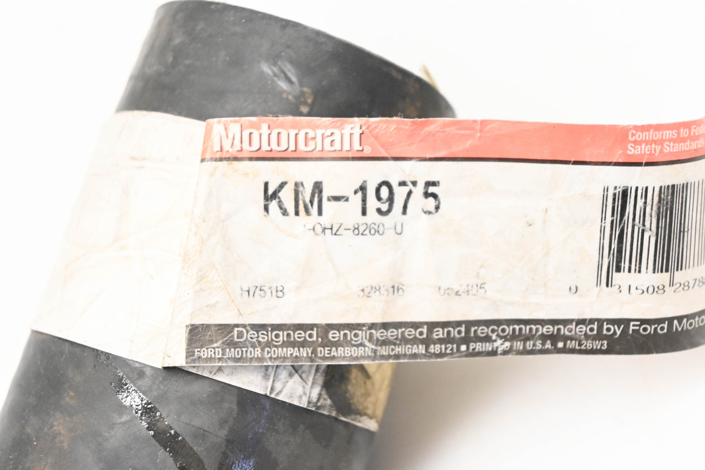 New OEM Motorcraft KM-1975, F0HZ-8260-U, KM1975 Radiator Coolant Hose NOS