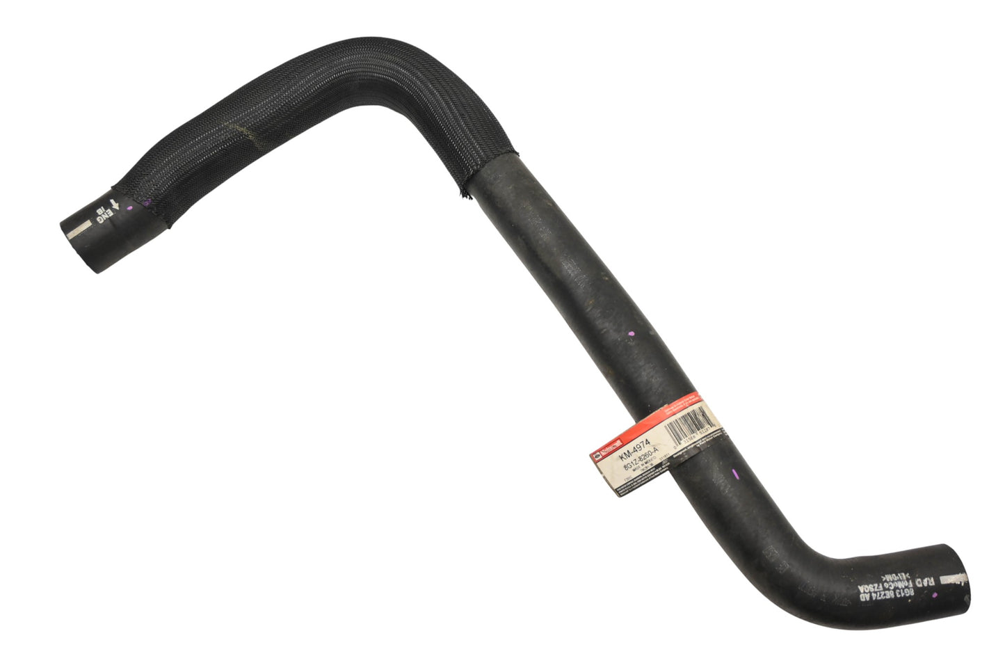 New OEM Motorcraft KM-4974, 8G1Z-8260-A, KM4974 Radiator Coolant Hose NOS