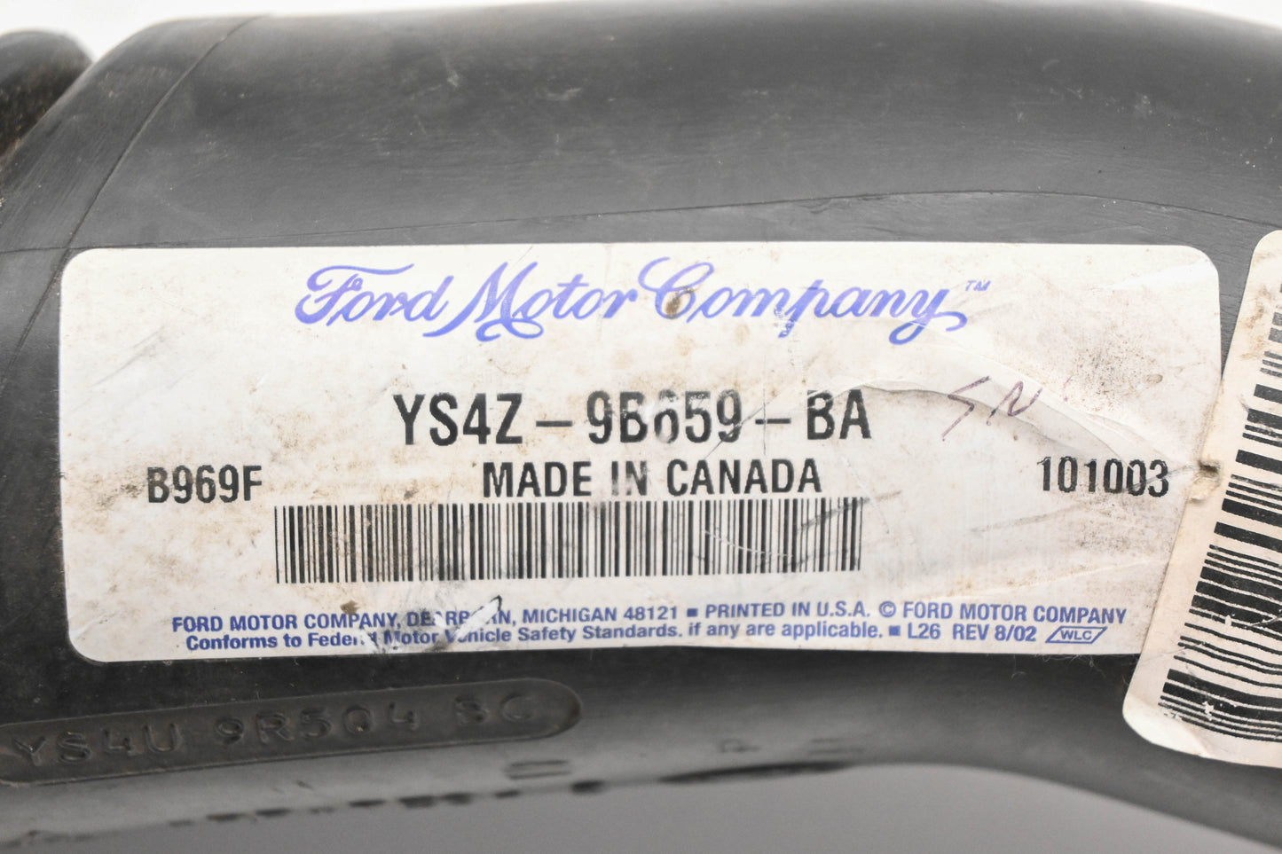 New OEM Ford YS4Z-9B659-BA Air Duct Pipe NOS