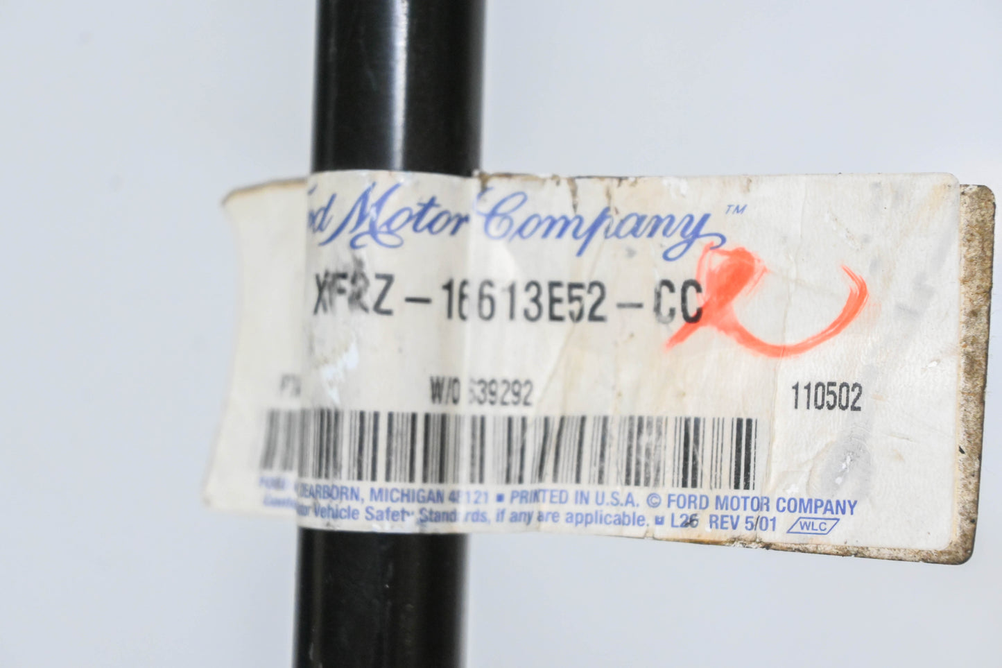 New OEM Ford XF2Z-16613E52-CC Rear Seat Frame Center Tube NOS