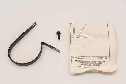 New OEM Ford HT008-21 Upper Radiator Hose Retainer Kit NOS