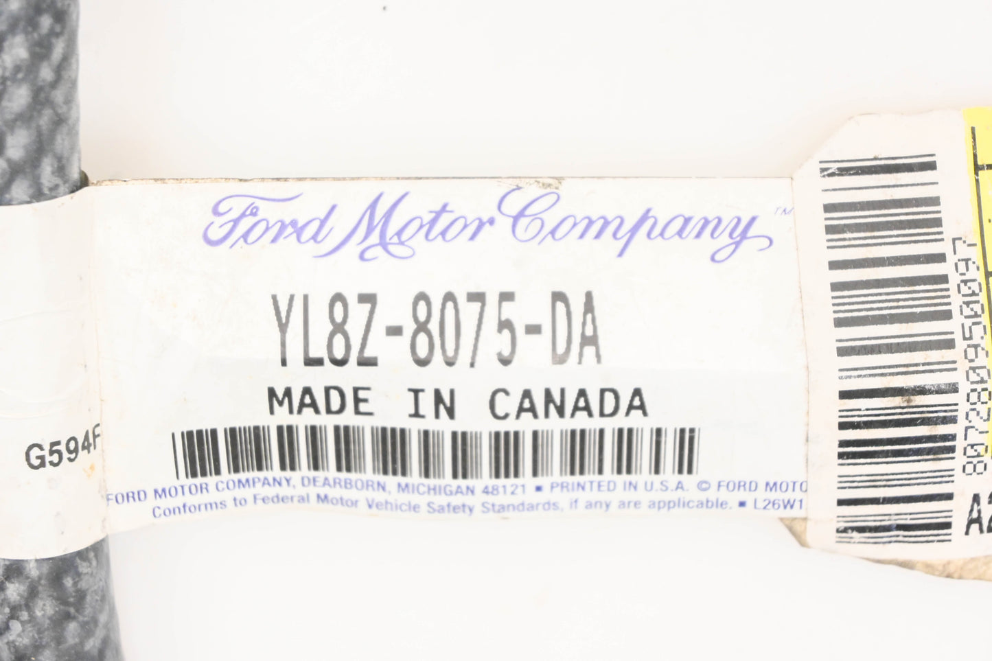 New OEM Ford YL8Z-8075-DA Engine Coolant Overflow Hose NOS